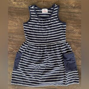 Hanna Andersson Navy Blue Stripe Sundress Size 120 US 6-7